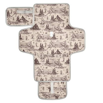 Woodland Deer Portable Diaper Changing Pad with Wipes Holder