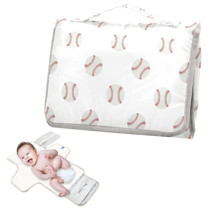 Woodland Deer Portable Diaper Changing Pad with Wipes Holder