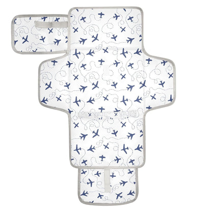 Woodland Deer Portable Diaper Changing Pad with Wipes Holder