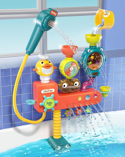 3-in-1 Bath Toys for Toddler, Interactive Bath Shower Head