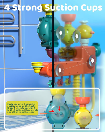 3-in-1 Bath Toys for Toddler, Interactive Bath Shower Head