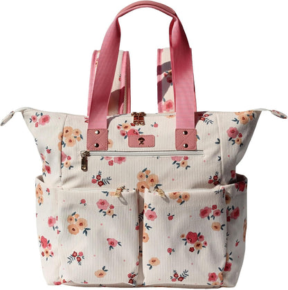 Diaper Tote Bag Totepack Backpack 2 in 1 for Women Multifunctional Large Capacity with Insulated Pockets Travel