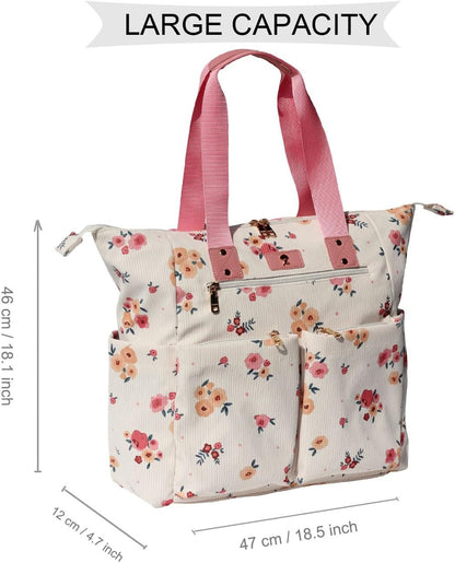 Diaper Tote Bag Totepack Backpack 2 in 1 for Women Multifunctional Large Capacity with Insulated Pockets Travel