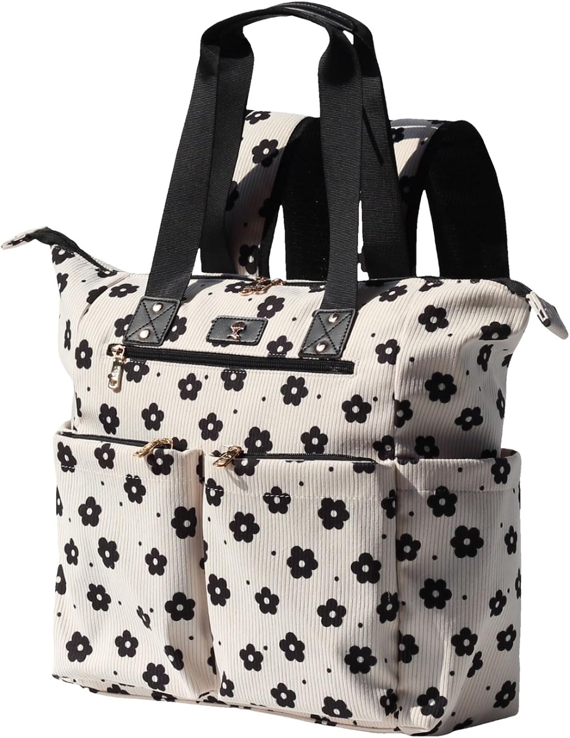 Diaper Tote Bag Totepack Backpack 2 in 1 for Women Multifunctional Large Capacity with Insulated Pockets Travel