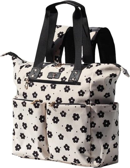 Diaper Tote Bag Totepack Backpack 2 in 1 for Women Multifunctional Large Capacity with Insulated Pockets Travel