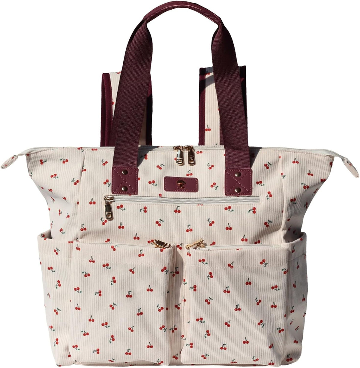 Diaper Tote Bag Totepack Backpack 2 in 1 for Women Multifunctional Large Capacity with Insulated Pockets Travel