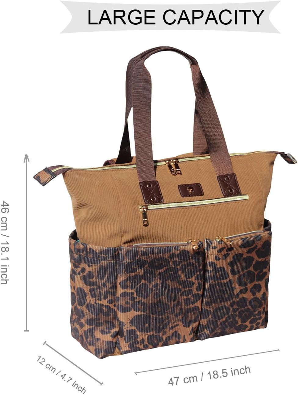 Diaper Tote Bag Totepack Backpack 2 in 1 for Women Multifunctional Large Capacity with Insulated Pockets Travel