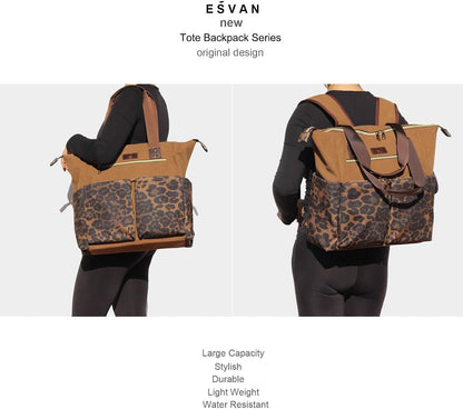 Diaper Tote Bag Totepack Backpack 2 in 1 for Women Multifunctional Large Capacity with Insulated Pockets Travel