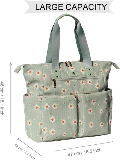 Diaper Tote Bag Totepack Backpack 2 in 1 for Women Multifunctional Large Capacity with Insulated Pockets Travel