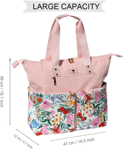 Diaper Tote Bag Totepack Backpack 2 in 1 for Women Multifunctional Large Capacity with Insulated Pockets Travel