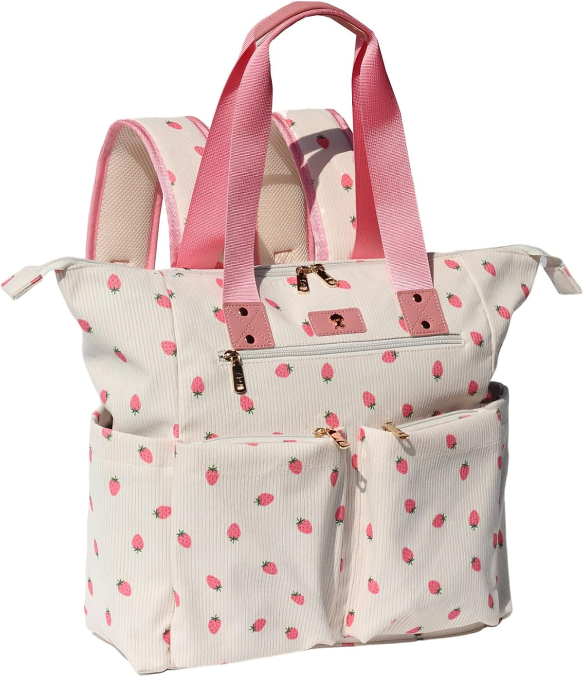 Diaper Tote Bag Totepack Backpack 2 in 1 for Women Multifunctional Large Capacity with Insulated Pockets Travel