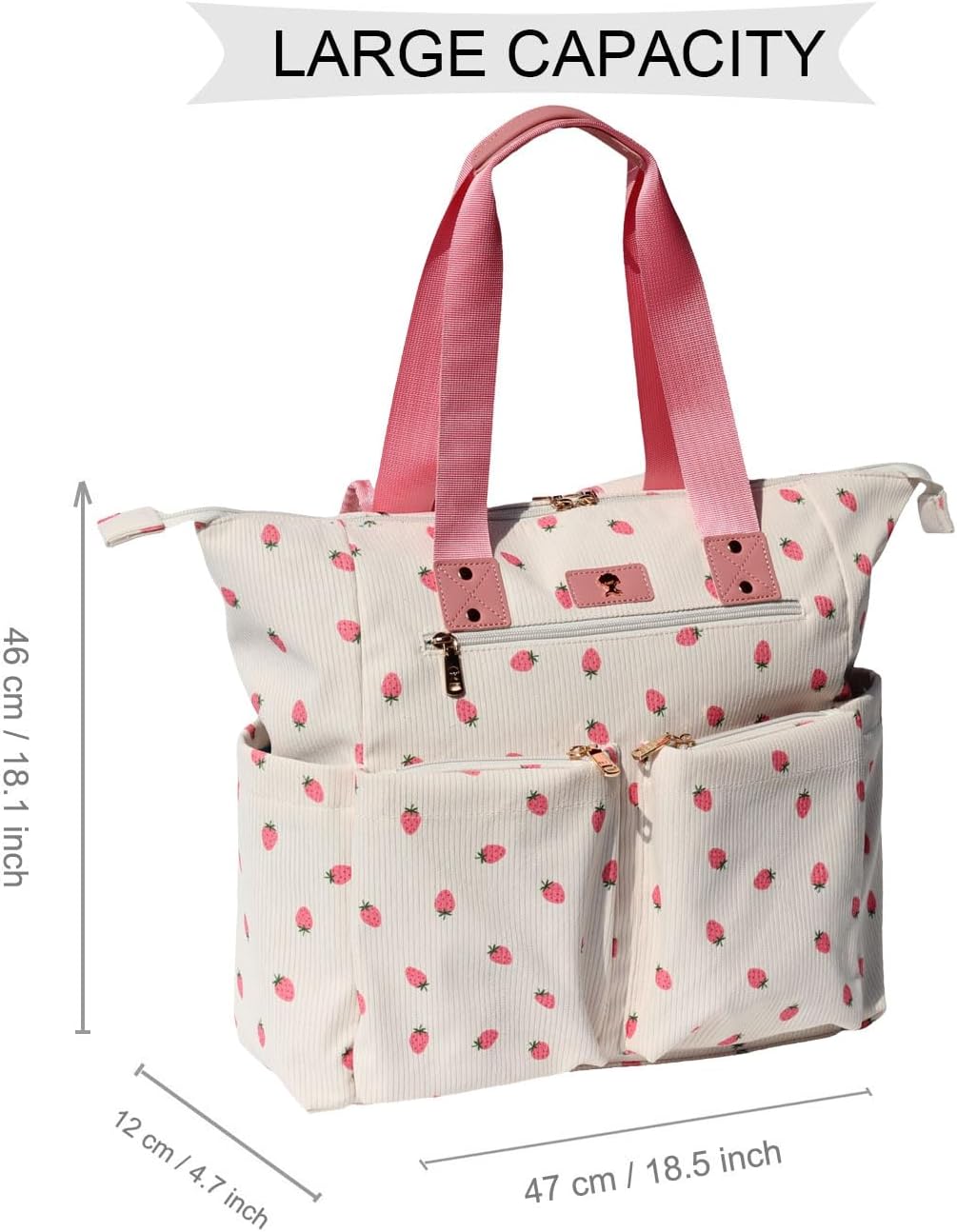 Diaper Tote Bag Totepack Backpack 2 in 1 for Women Multifunctional Large Capacity with Insulated Pockets Travel