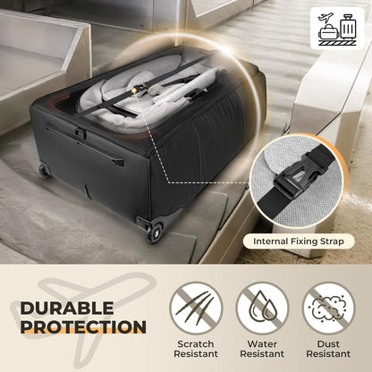 No Wheel Removal Needed Stroller Bag for Airplane Travel