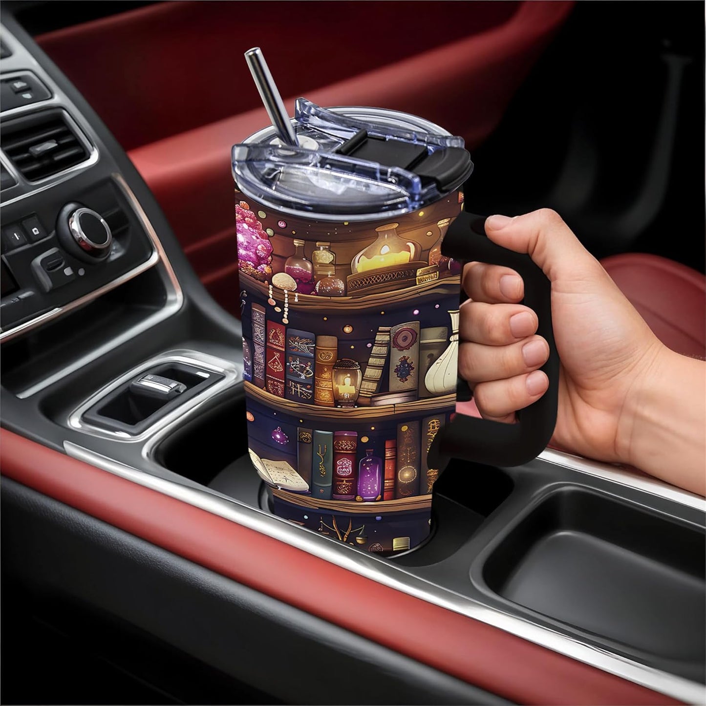 40oz Bows Tumbler Gifts for Women, Bows Water Bottle with Handle & Straw