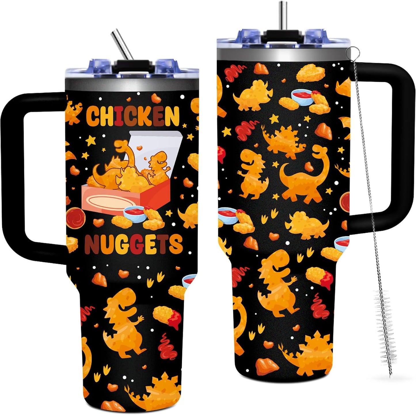 40oz Bows Tumbler Gifts for Women, Bows Water Bottle with Handle & Straw