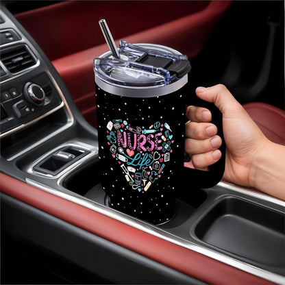 40oz Bows Tumbler Gifts for Women, Bows Water Bottle with Handle & Straw