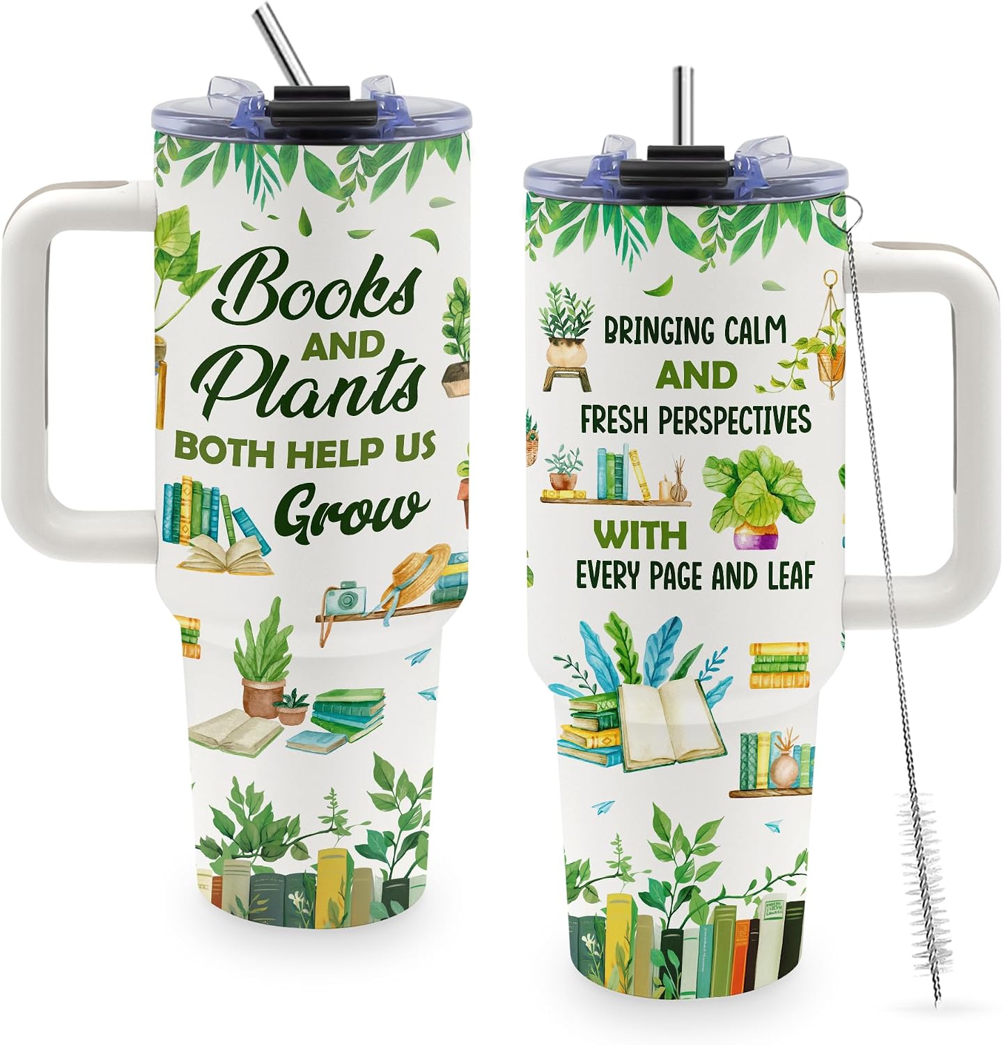 40oz Bows Tumbler Gifts for Women, Bows Water Bottle with Handle & Straw