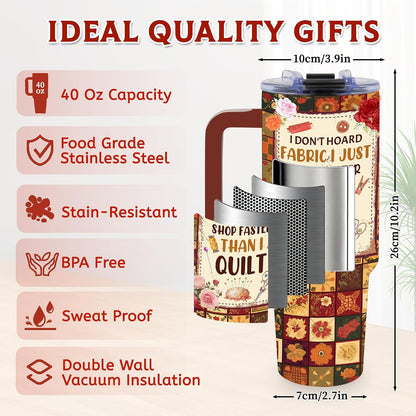 40oz Bows Tumbler Gifts for Women, Bows Water Bottle with Handle & Straw