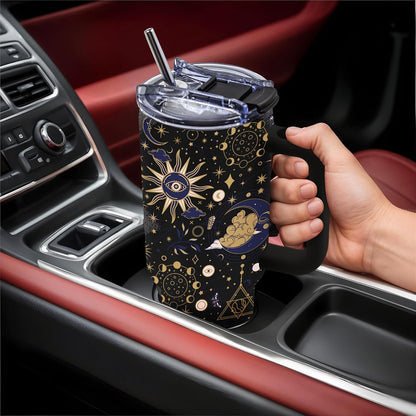 40oz Bows Tumbler Gifts for Women, Bows Water Bottle with Handle & Straw