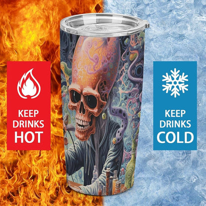 20 OZ Tumbler Work on Desk Travel Coffee Mug Stainless Steel Insulated Coffee Tumbler Leak Proof Reusable Coffee Cups with Lids And Straw Thermos Water Bottle for Hot And Cold Drink