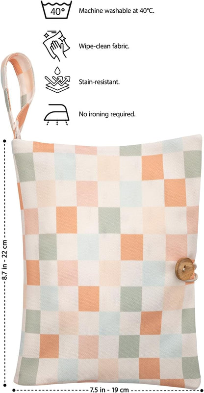 Baby Diaper Bag Organizer, Portable Baby Essentials Storage Pouch for Parents and Caregivers, Organizer Insert for Stroller and Handbag, Machine Washable (Dinasour)