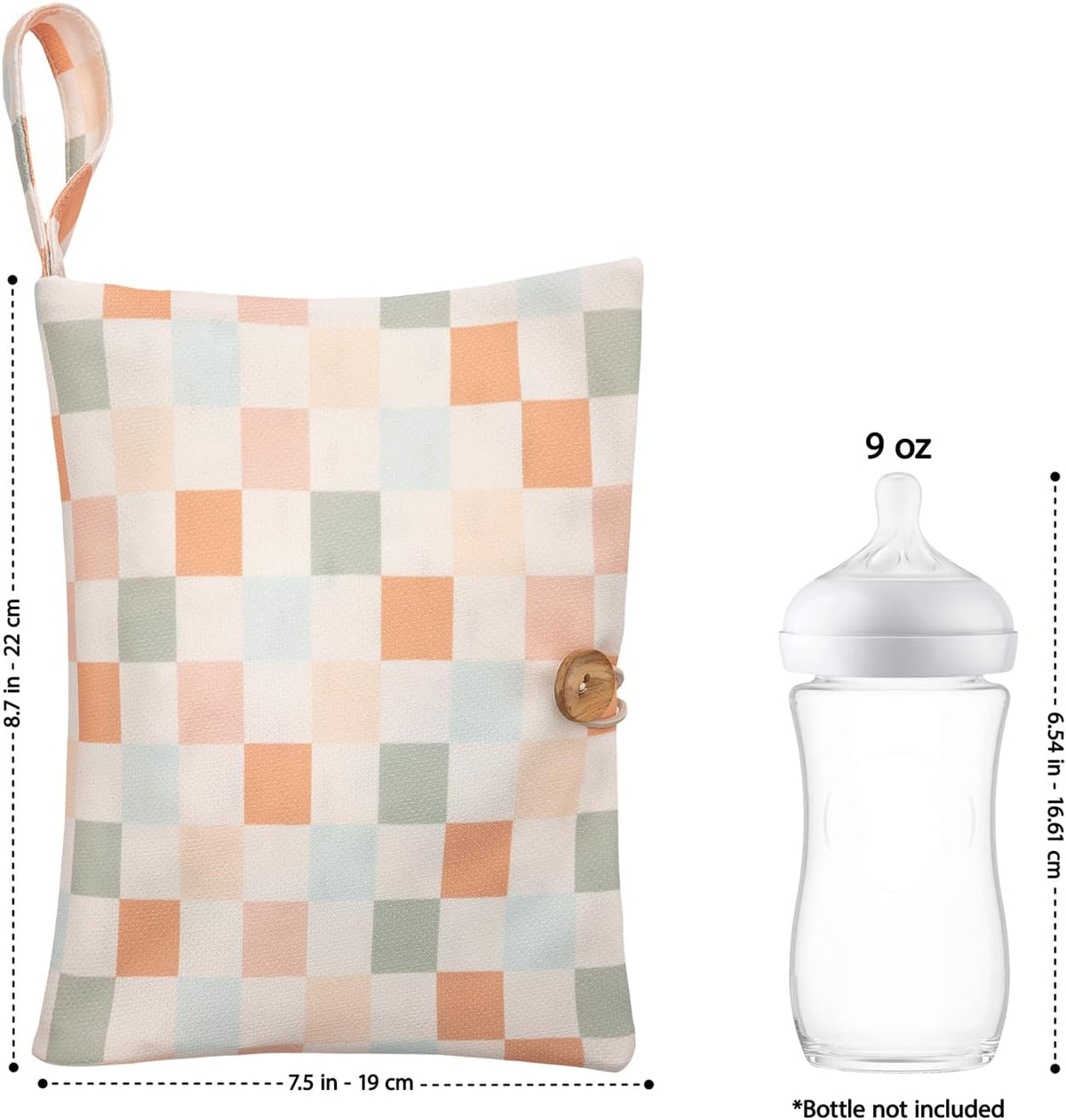 Baby Diaper Bag Organizer, Portable Baby Essentials Storage Pouch for Parents and Caregivers, Organizer Insert for Stroller and Handbag, Machine Washable (Dinasour)