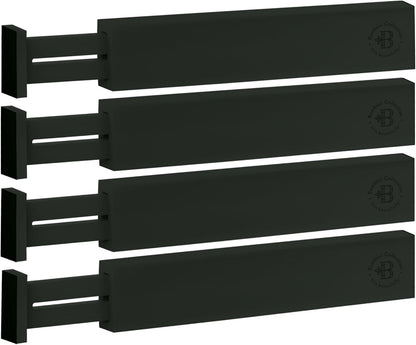 4-Pack Drawer Dividers 2.6-Inch High Dresser Drawer Organizer 16 to 22 Inch