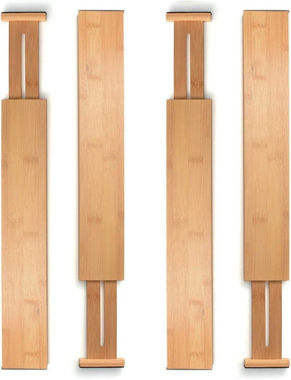 4-Pack Drawer Dividers 2.6-Inch High Dresser Drawer Organizer 16 to 22 Inch