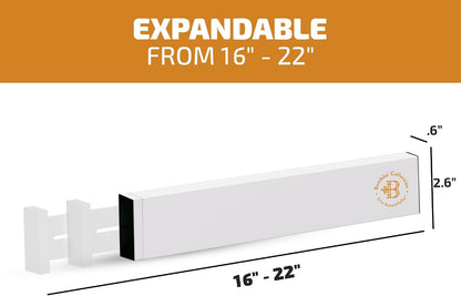 4-Pack Drawer Dividers 2.6-Inch High Dresser Drawer Organizer 16 to 22 Inch