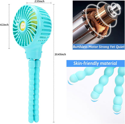 Portable Stroller Fan Rechargeable Clip-On Fan Personal Desk Fans
