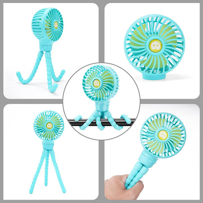Portable Stroller Fan Rechargeable Clip-On Fan Personal Desk Fans