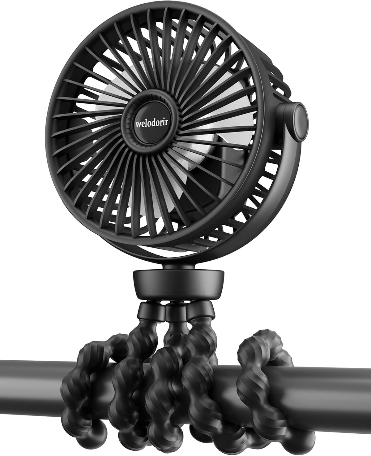 Portable Stroller Fan Rechargeable Clip-On Fan Personal Desk Fans