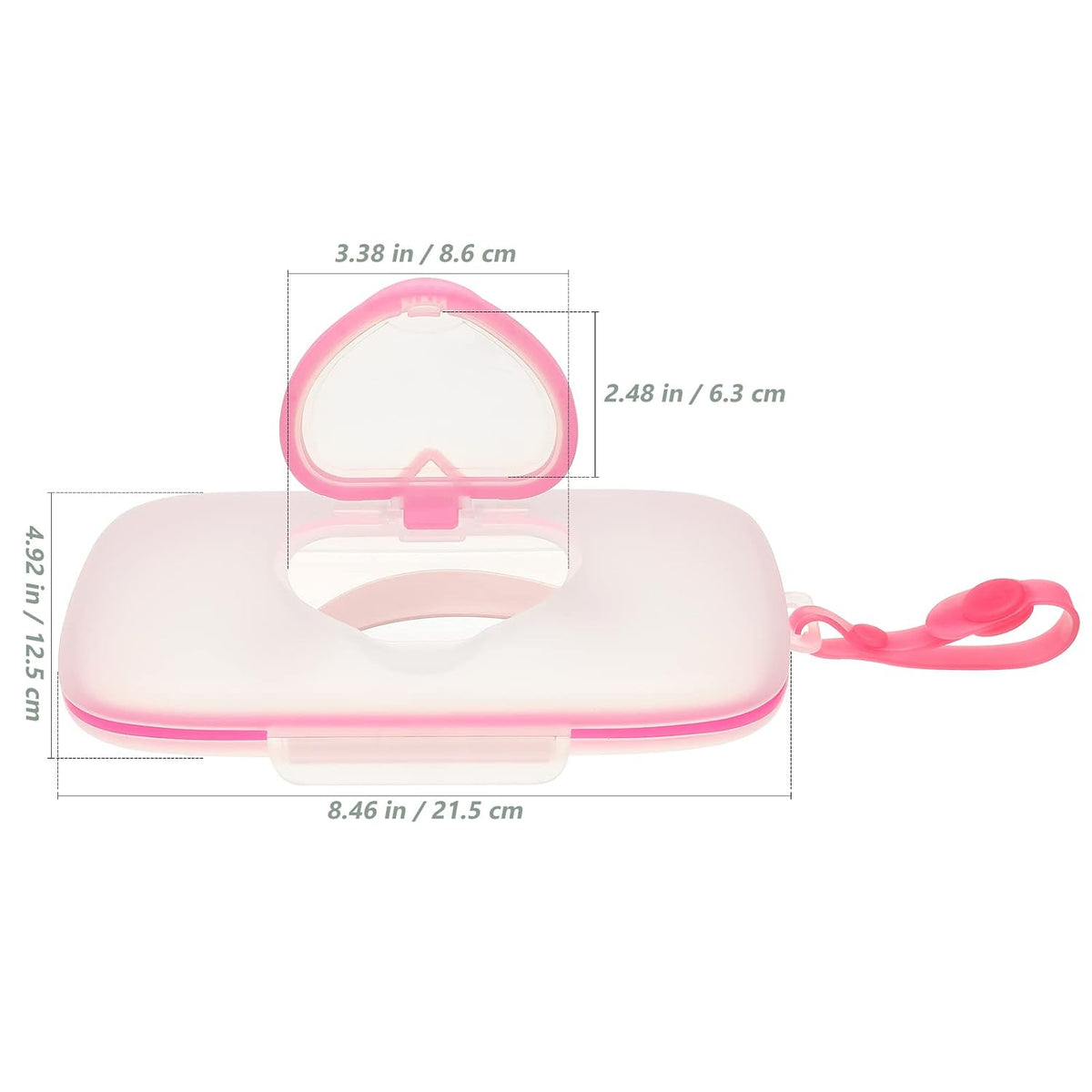 Wet Wipe Holder, Baby Wipes Travel Case, Portable Refillable Baby Wipes Dispenser Case, Wipes Carrying Holder for Home Outdoor Travel