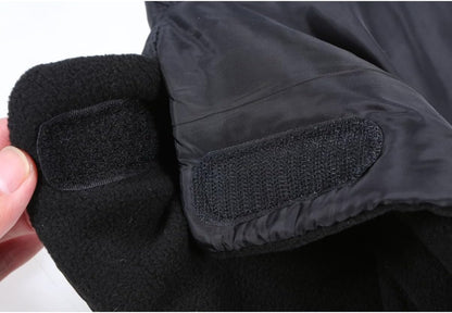 Outdoor Baby Stroller Hand Muff Windproof Winter Gloves for Parents Thick Anti-Freeze Stroller Gloves Warm and Comfortable Handmuff for Caregivers Black 1 Pair