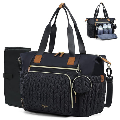 Diaper Bag Tote, Large Baby Hospital Bag for Labor Delivery Mom