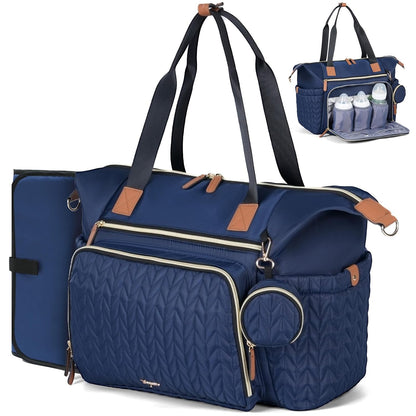 Diaper Bag Tote, Large Baby Hospital Bag for Labor Delivery Mom