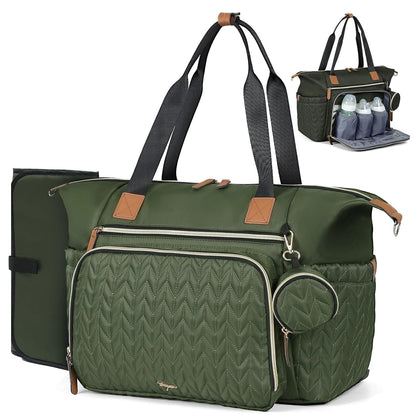 Diaper Bag Tote, Large Baby Hospital Bag for Labor Delivery Mom