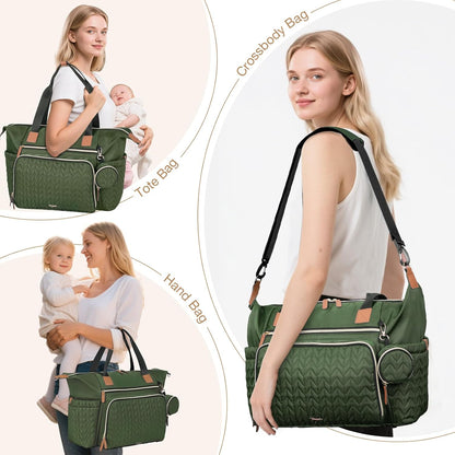 Diaper Bag Tote, Large Baby Hospital Bag for Labor Delivery Mom