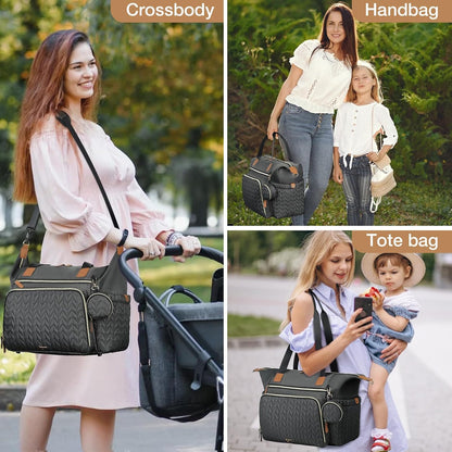Diaper Bag Tote, Large Baby Hospital Bag for Labor Delivery Mom