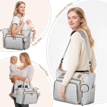 Diaper Bag Tote, Large Baby Hospital Bag for Labor Delivery Mom