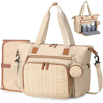 Diaper Bag Tote, Large Baby Hospital Bag for Labor Delivery Mom