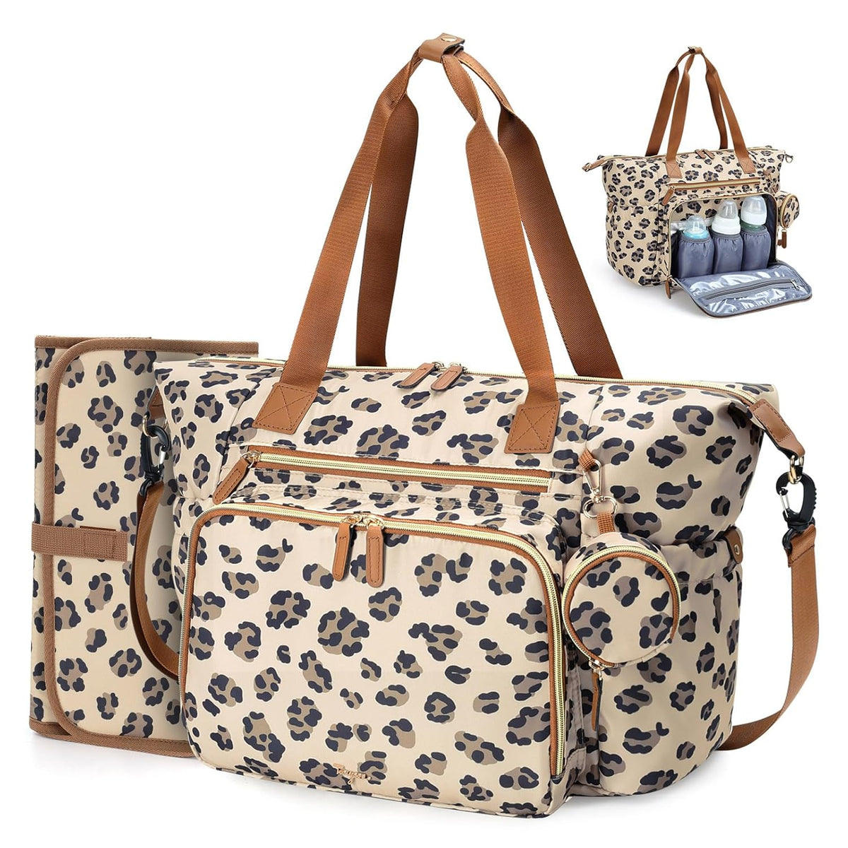 Diaper Bag Tote, Large Baby Hospital Bag for Labor Delivery Mom
