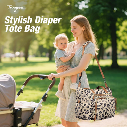 Diaper Bag Tote, Large Baby Hospital Bag for Labor Delivery Mom
