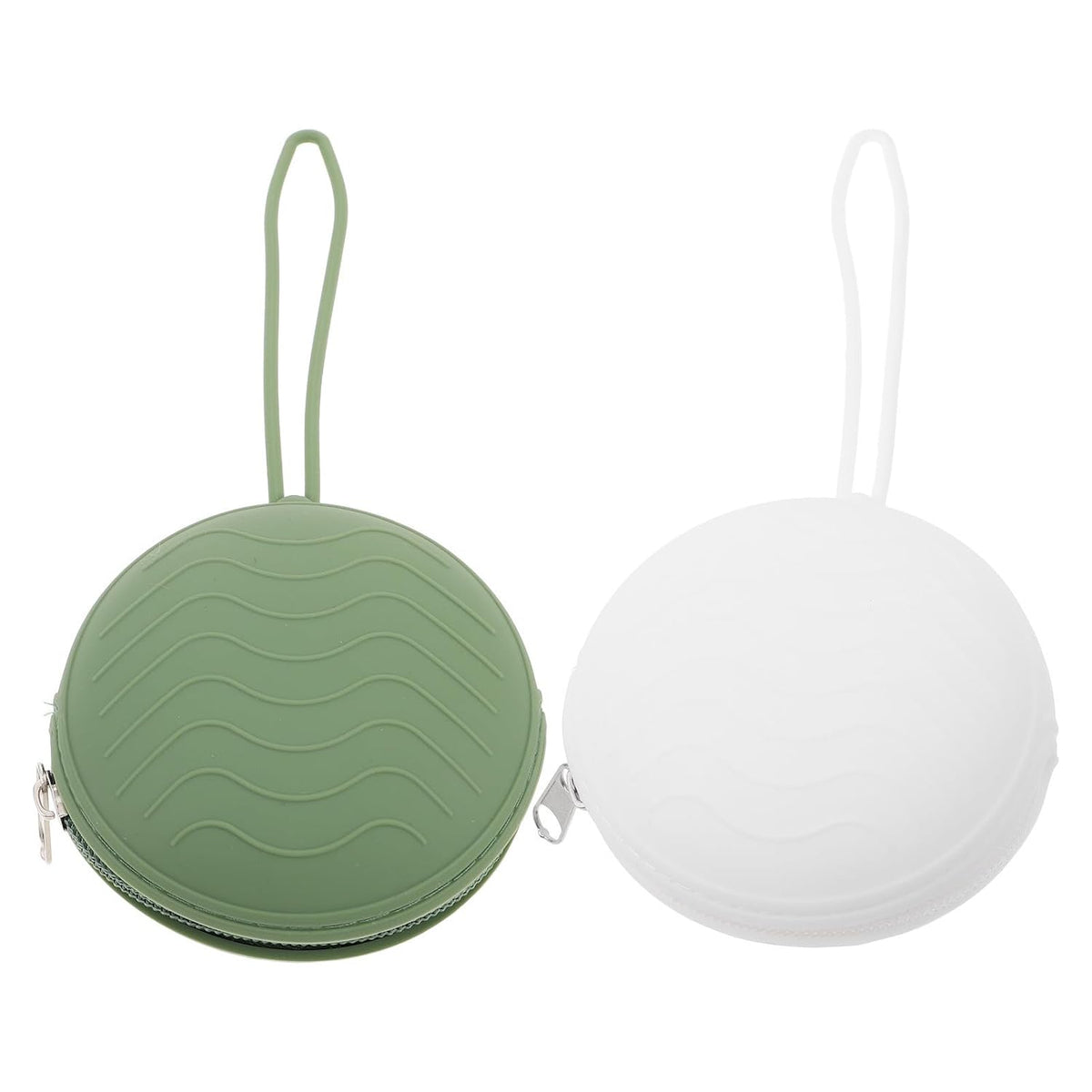 2pcs Silicone Pacifier Holder Cases, Portable Small Zip Pouch Coin Purse, Multifunctional Storage for Daily Use and Travel, Cute and Adorable Storage Container
