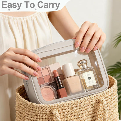 Diaper Bag Organizer Pouch Set, TSA Approved Toiletry Bag，Clear Waterproof TPU Makeup Bag Set Travel Organizer Bags for Women and Kids