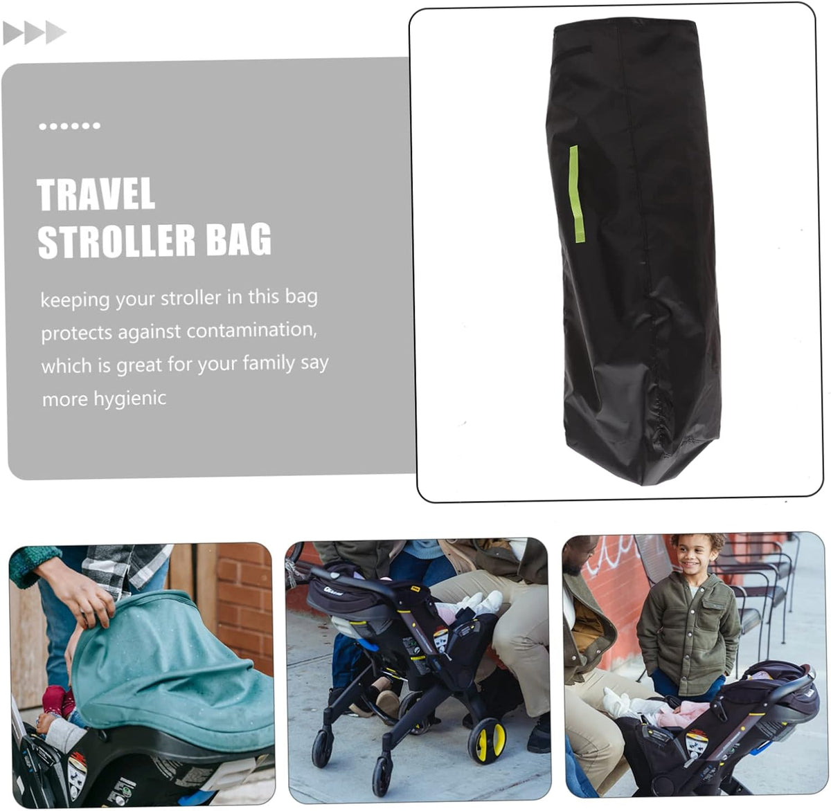 Stroller for Airplane Multi-function Storage Bag Single Shoulder Strap for Easy Carrying of Stroller during Travel