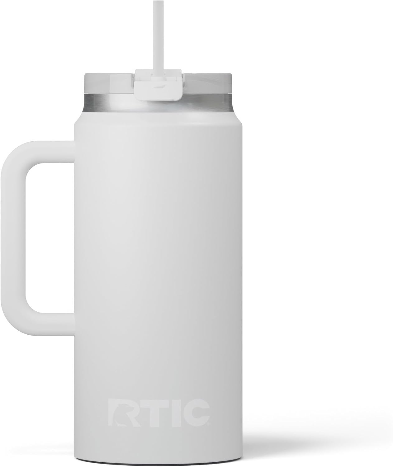 64 oz Ceramic Lined Insulated Road Trip Tumbler, Leak-Resistant Lid, Black