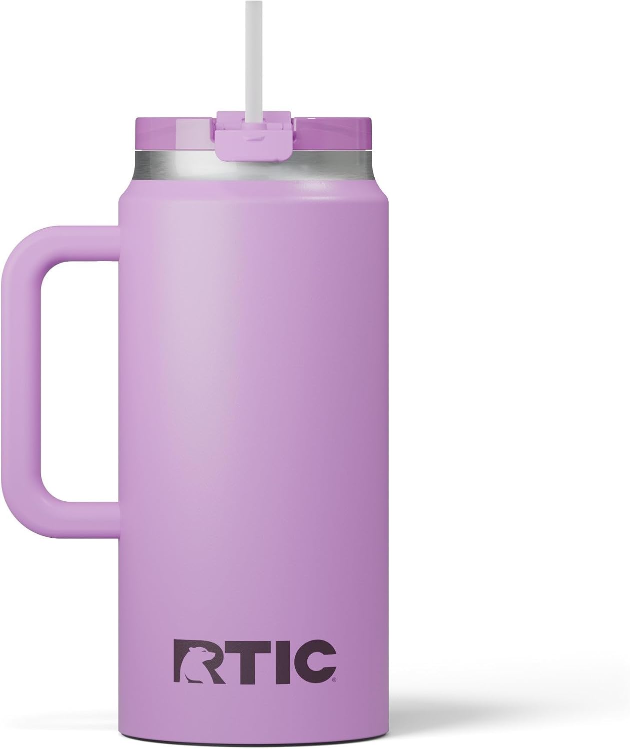 64 oz Ceramic Lined Insulated Road Trip Tumbler, Leak-Resistant Lid, Black