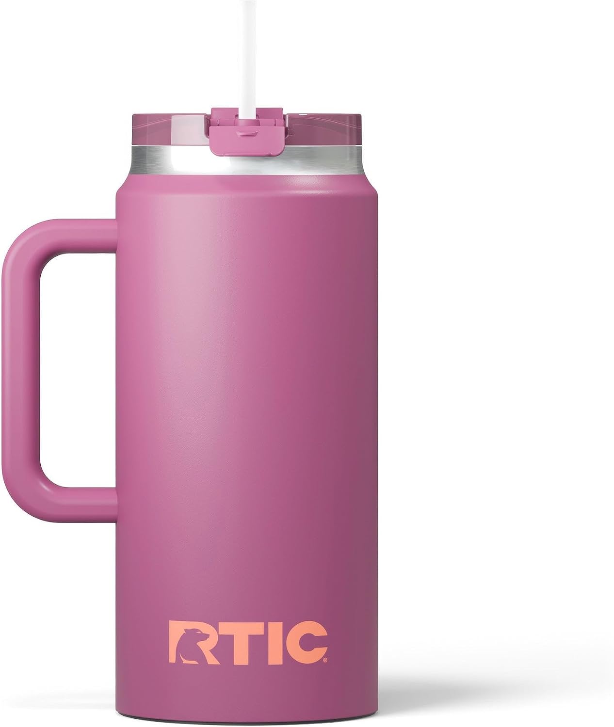 64 oz Ceramic Lined Insulated Road Trip Tumbler, Leak-Resistant Lid, Black