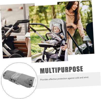 Insulated Stroller Hand Mittens for Windproof and Warm Pushchair Gloves Detachable Design for Easy Attachment Comfortable Material for Cold Weather Use
